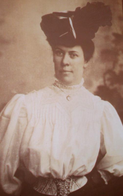This photograph of Jennie “Jane” Tucker was one of the many images Dr. Elizabeth De Wolf shared with the audience during her lecture at the Nickels-Sortwell House Barn Thursday evening.