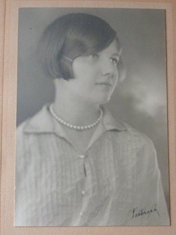 Florence Haggett's yearbook picture from the 1930s. KATRINA CLARK/Boothbay Register
