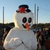 Frosty the Snowman on the waterfront