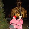 tree-lighting on the Wiscasset town common