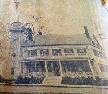 The Hilton House before the fire of 1903, this photo appeared in “The Bath Independent” issue of September 10, 1903.