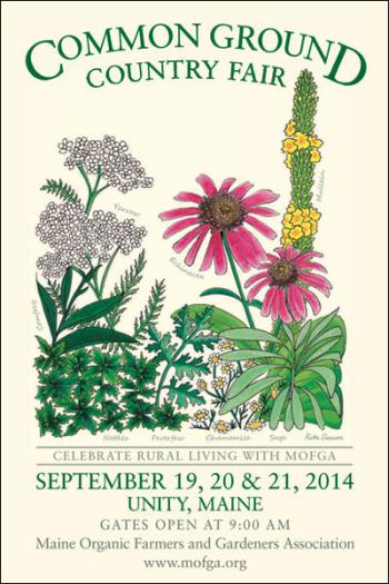2014 Common Ground Fair poster by Kate Seaver