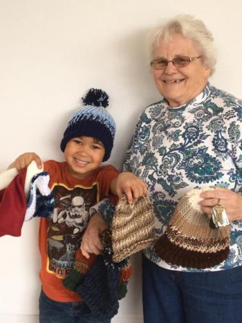 Julien King and great grandmother Jane LeBourdais