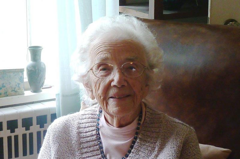 Florence Haggett in her living room. KATRINA CLARK/Boothbay Register Florence Haggett in her living room. KATRINA CLARK/Boothbay Register