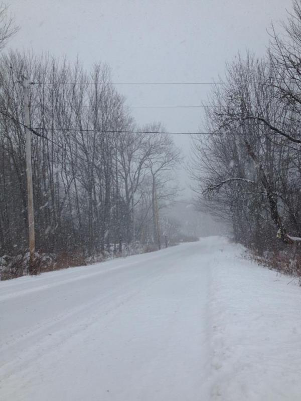 A wintry Alna road. SUSAN JOHNS/Wiscasset Newspaper A wintry Alna road. SUSAN JOHNS/Wiscasset Newspaper