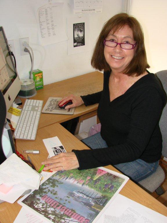 Suzi Thayer, a graphic designer for the Boothbay Register and Wiscasset Newspaper, was also honored. Suzi Thayer, a graphic designer for the Boothbay Register and Wiscasset Newspaper, was also honored.