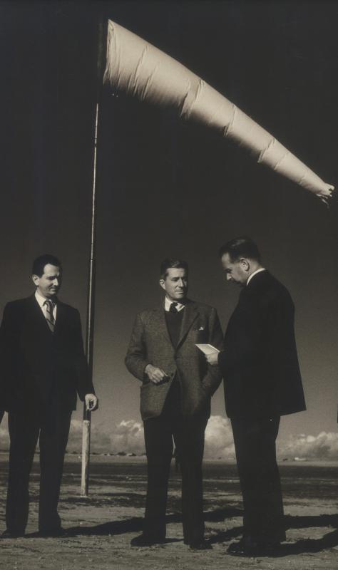 In 1958, left to right, Bruce Stedman, Chief Administrative Officer, U.N. Emergency Force (UNEF) in Gaza; Henry Labouisse, Director, U.N. Relief and Works Agency for Palestine Refugees in the Near East (UNWRA); and U.N. Secretary General Dag Hammerskold. Courtesy of Susan Stedman In 1958, left to right, Bruce Stedman, Chief Administrative Officer, U.N. Emergency Force (UNEF) in Gaza; Henry Labouisse, Director, U.N. Relief and Works Agency for Palestine Refugees in the Near East (UNWRA); and U.N. Secretary General Dag Hammerskold. Courtesy of Susan Stedman