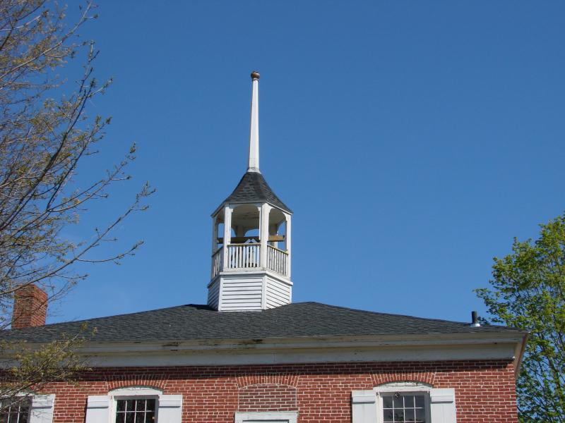 The repaired cupola as it now looks from street-level. SUSAN JOHNS/Wiscasset Newspaper The repaired cupola as it now looks from street-level. SUSAN JOHNS/Wiscasset Newspaper