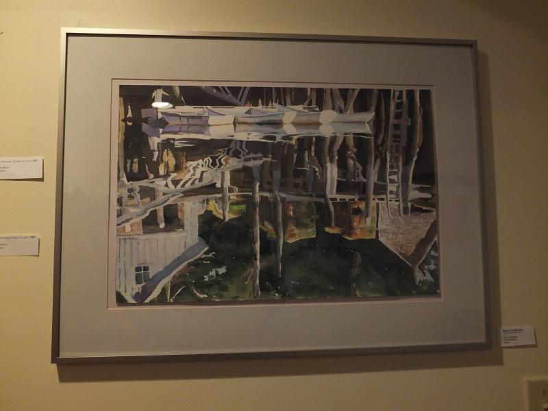 "Back Cove Reflections" 24 by 32-inch watercolor, Heidi Seidelhuber Heidi Seidelhuber