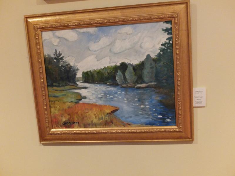 "Outflow on a Cloudy Day," 16 by 20-inch oil on canvas, John M.T. Seitzer John M. T. Seitzer