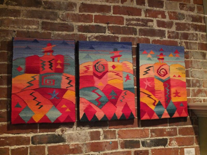"Ledge Rock Spirits" a wool tapestry by Priscilla May Alden Priscilla May Alden