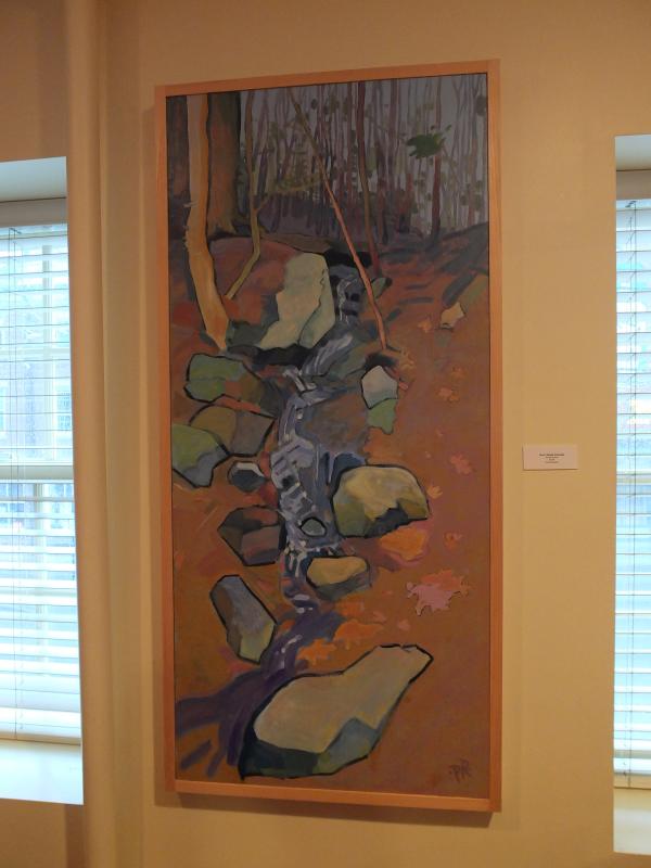 "Oven's Mouth Waterfall" acrylic on board, Paula Ragsdale Paula Ragsdale