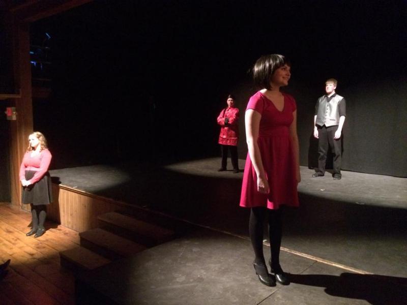 Noelle Timberlake, Courtney Chaney, Nicholas Morley and Ben Dewey perform a song from “Thoroughly Modern Millie Jr.” If you missed the show earlier this month, join us for the 2014 Y-Arts Celebration at the Boothbay Playhouse on Monday, May 26 at 6 p.m. The cast of “Millie” will join the Y-Arts Girls Ensemble and voice students from the Y-Arts Voice and Piano Studio for a celebration of music. This concert is free to the community. Courtesy of the YMCA