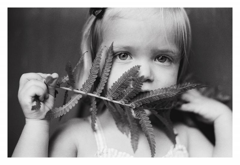 "Fern Girl," by Heather McKay Bowes. One of the black and white portraits in the Studio 53 show. Fern girl by Heather McKay Bowes
