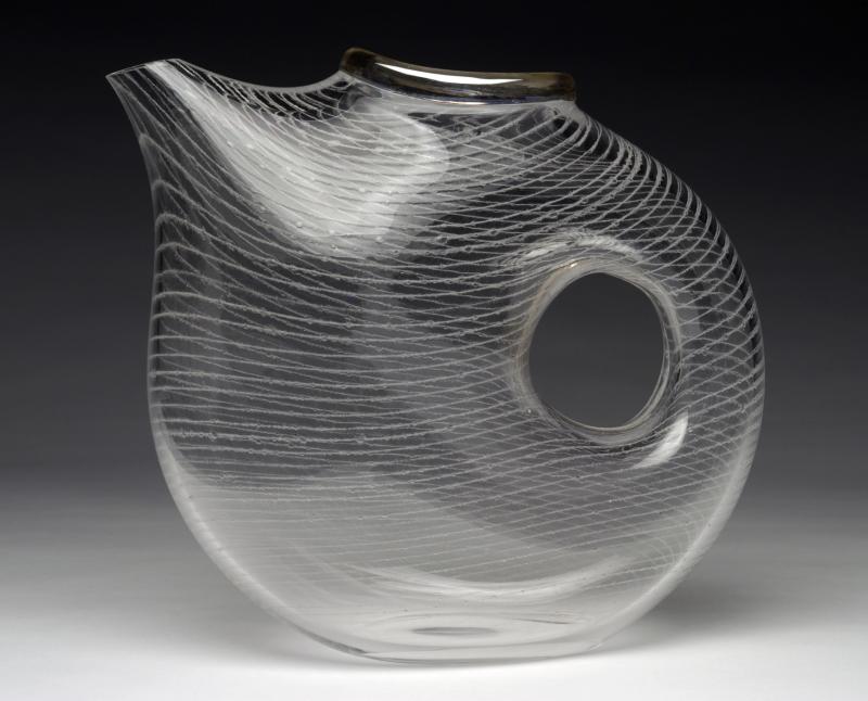 Charlie Jenkins, partner with his wife Terrill in Dresden-based Tandem Glass, brings his Space Pitcher and quixotic blown glass animals to the Damariscotta Fine Crafts Show. Charlie Jenkins