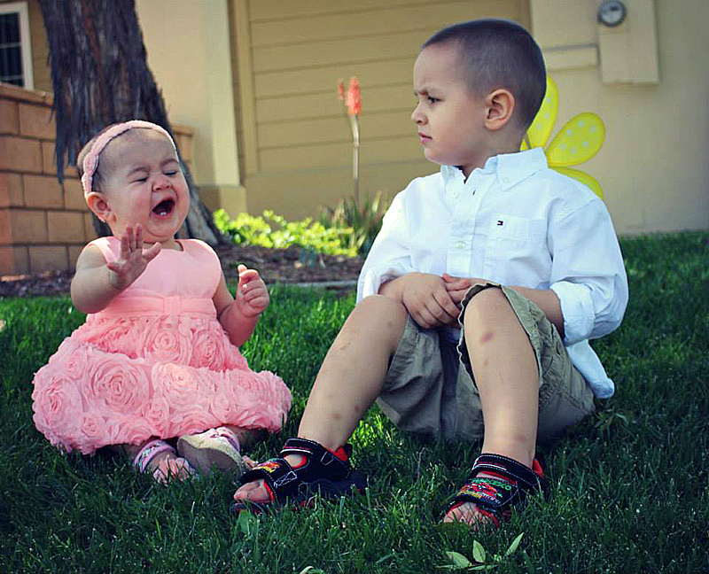 Christian Bryant, right, and his little sister, Arianna. (Courtesy Jensen Bryant)