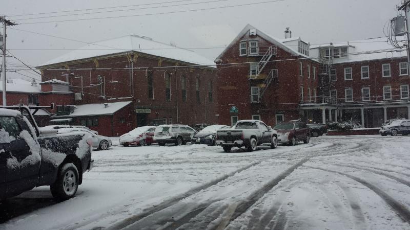 DAMARISCOTTA and Lincoln County were hit hard by a winter storm that moved through the area Sunday, Nov. 2. The heavy snow caused trees and limbs to crash down, causing upwards of 83,000 Central Maine Power customers to be without power. BEN BULKELEY/Boothbay Register
