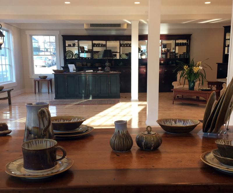 The new showroom of Ae Home in Boothbay Harbor could be described as simply elegant. SUZI THAYER/Boothbay Register