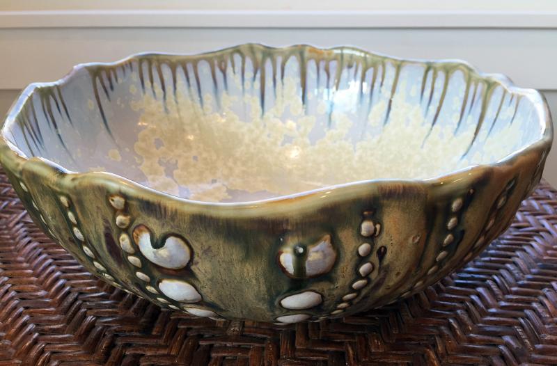 A Sea Urchin Bowl, one of Alison Evans’ sea inspired creations. SUZI THAYER/Boothbay Register