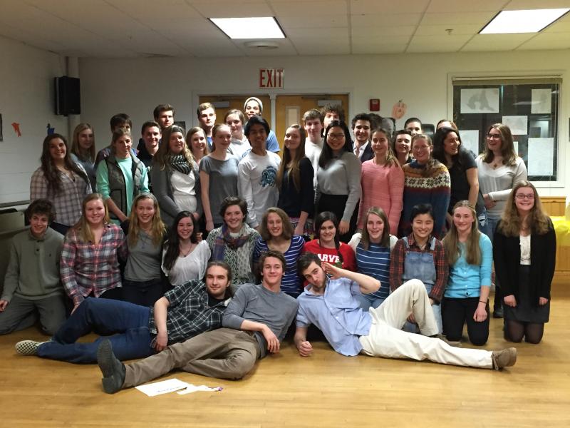 The combined Boothbay Region High School Seahawks and Lincoln Academy Eagles swim teams. KATRINA CLARK/Boothbay Register