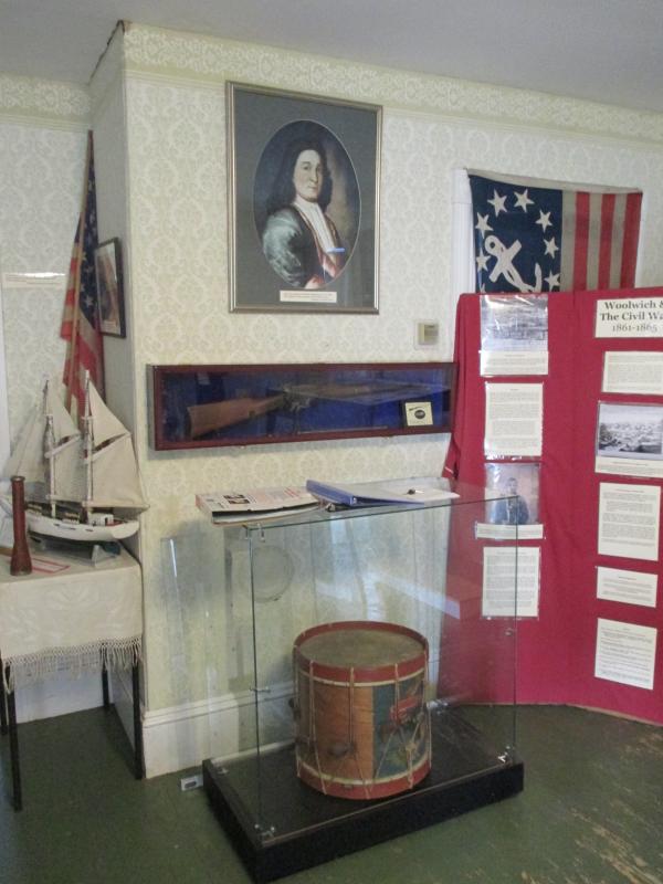 Included within the museum’s collection are a Civil War drum and rifle. PHIL DI VECE/Wiscasset Newspaper