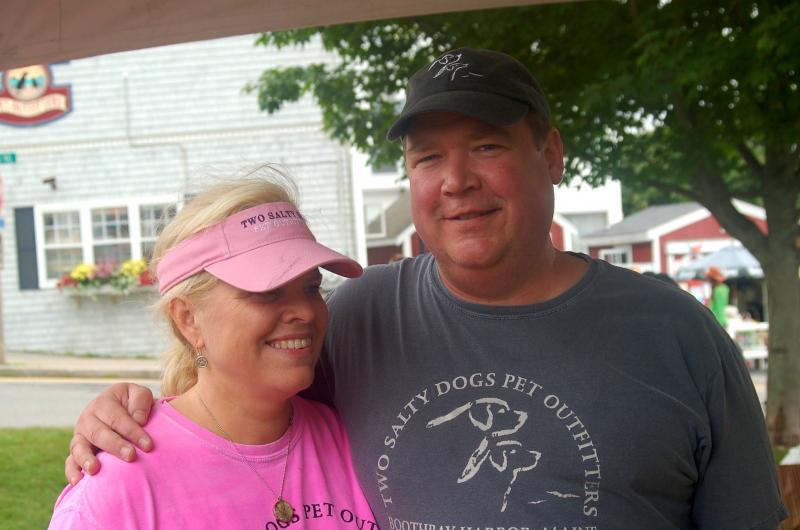 Two Salty Dogs owners Liana and Don Kingsbury. ART MAYERS/Boothbay Register