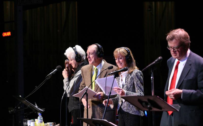 The A Prairie Home Companion cast, from left, Fred Newman, Tim Russell, Sue Scott and Garrison Keillor. From APHC website