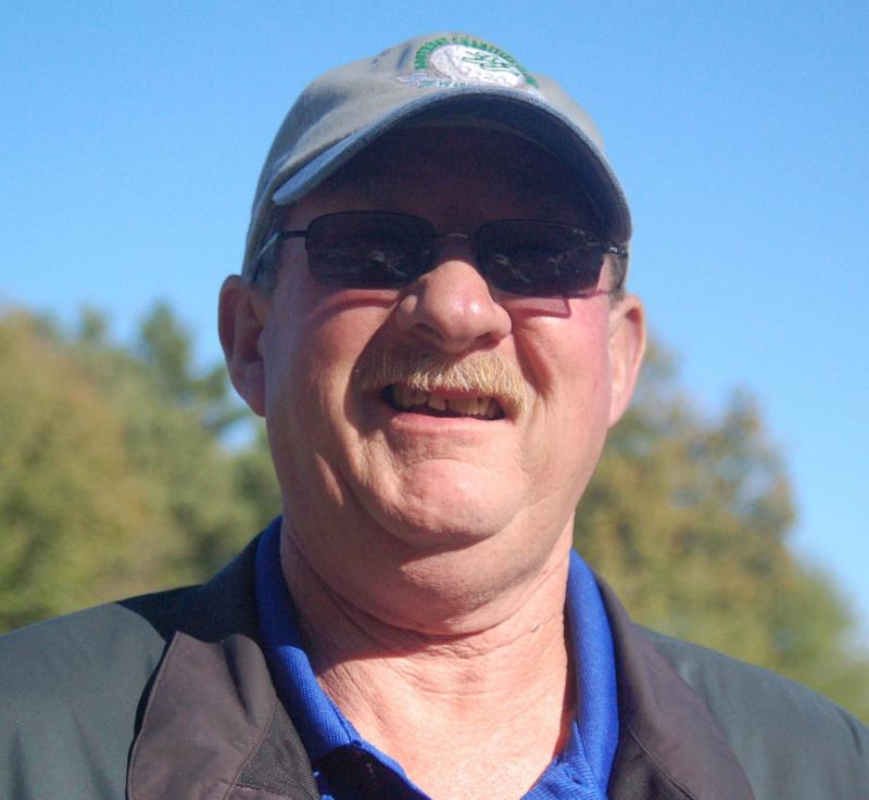 Leon Blackman after missing a putt for $10,000. Leroy’s Seafood sponsored the competition. ART MAYERS/Boothbay Register