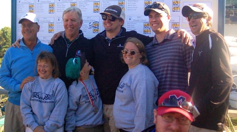 The winning team lead by Dan Shea, center, scored a 54. ART MAYERS/Boothbay Register