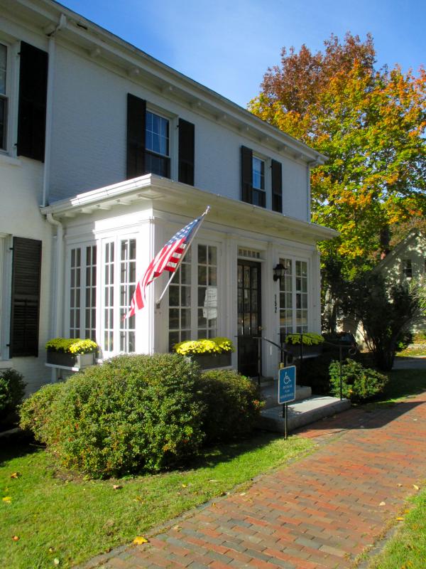 The Day House at 152 Main St., Wiscasset, home for many years to Roy Farmer Associates real estate, now home to Carleton Realty. Also located here are the Carl M.P. Larrabee Agency that sells insurance, and the law offices of Soule, Soule & Logan. PHIL DI VECE/ Wiscasset Newspaper