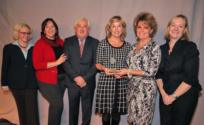 LincolnHealth was named a Top Rural Hospital at a special ceremony in Washington, D.C. on December 1. Pictured from left are LeapFrog Group President and CEO Leah Binder, Lorrie Marquis and Frank Johnston of the Maine Health Management Coalition, LincolnHealth Director of Quality Management Cindy Coyne, LincolnHealth Chief Operating Officer Cindy Wade, and Leapfrog Group Board of Directors Chair Laurel Pickering. Courtesy of LincolnHealth