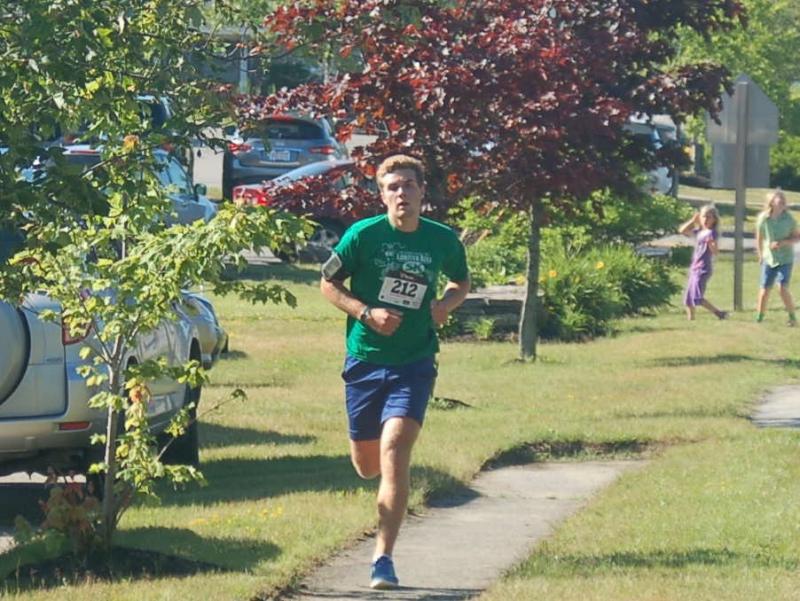 Seth Chatterton of Southport won the men’s 5k race with the time of 20:41. ART MAYERS/Boothbay Register