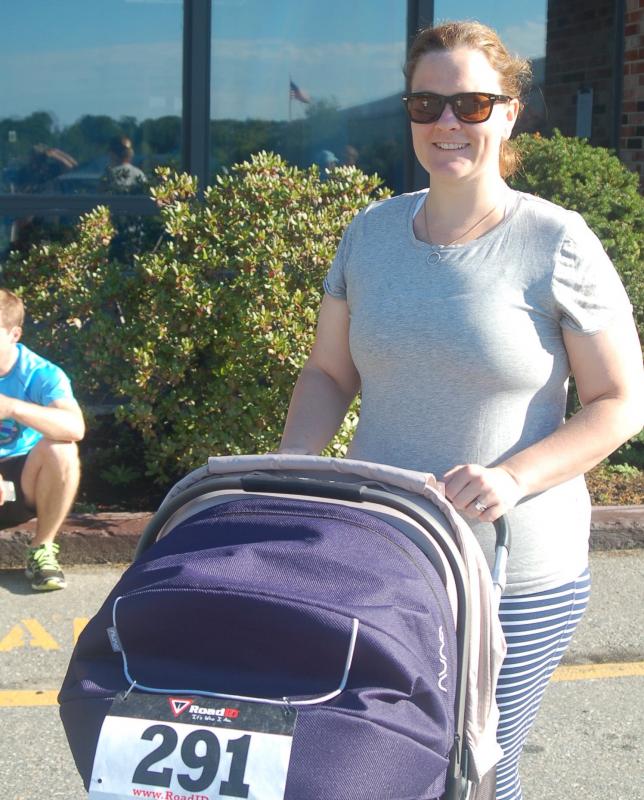 Kate Giudice walks Isley in her baby carriage. ART MAYERS/Boothbay Register