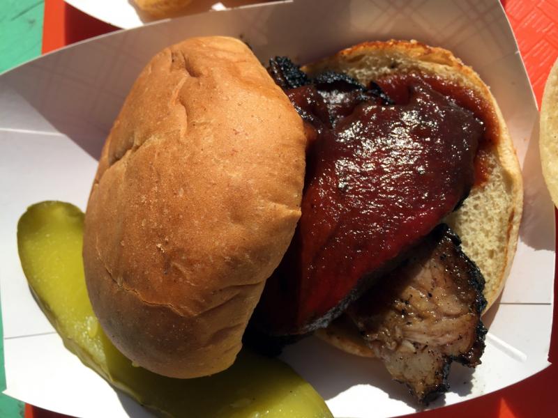 A beef brisket barbecue sandwich from Twisted Iron Grille. SUZI THAYER/Boothbay Register