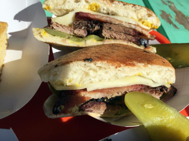 Travis Benner said his Cubano sandwich was stolen from the movie 'Chef.’ SUZI THAYER/Boothbay Register