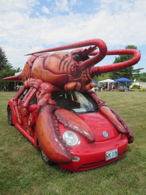 Maine Maritime Museum lent its “Lobstermobile” for Saturday’s festivities. PHIL DI VECE/Wiscasset Newspaper