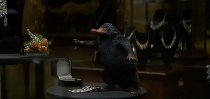 This is a Niffler. Hide all of your shiny items before you greet him.