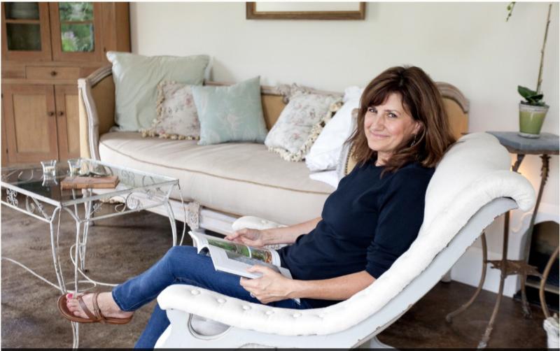 Suzie Groton in TinkerBelle’s chair – from the Vatican! Courtesy of Suzie Groton
