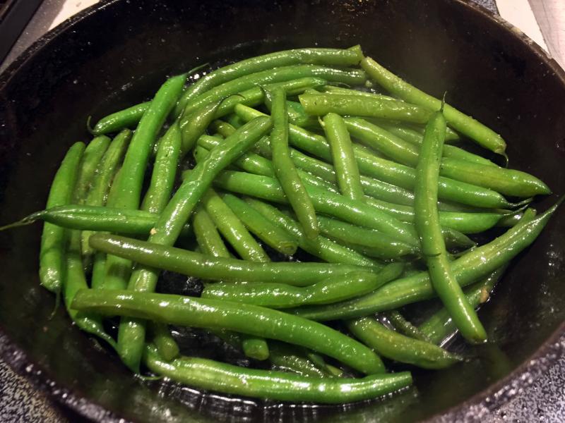 Pan-roasted green beans are wicked good. SUZI THAYER/Boothbay Register
