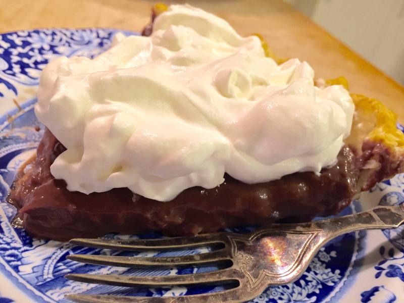 Chocolate cream pie — the perfect brunch dessert. SUZI THAYER/Boothbay Register