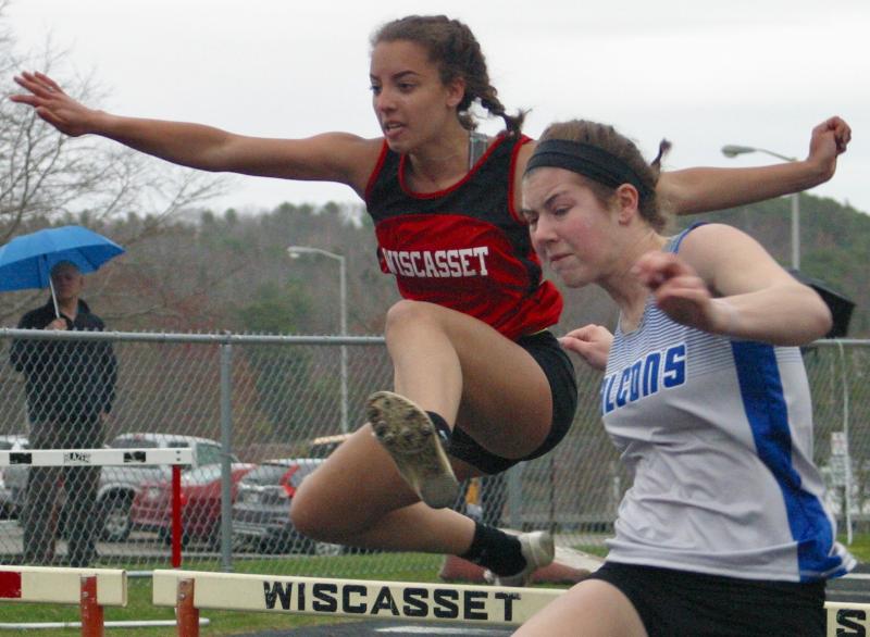 Ayanna Stover placed second in the 100- and 300-meter hurdles. PHIL DI VECE/Wiscasset Newspaper