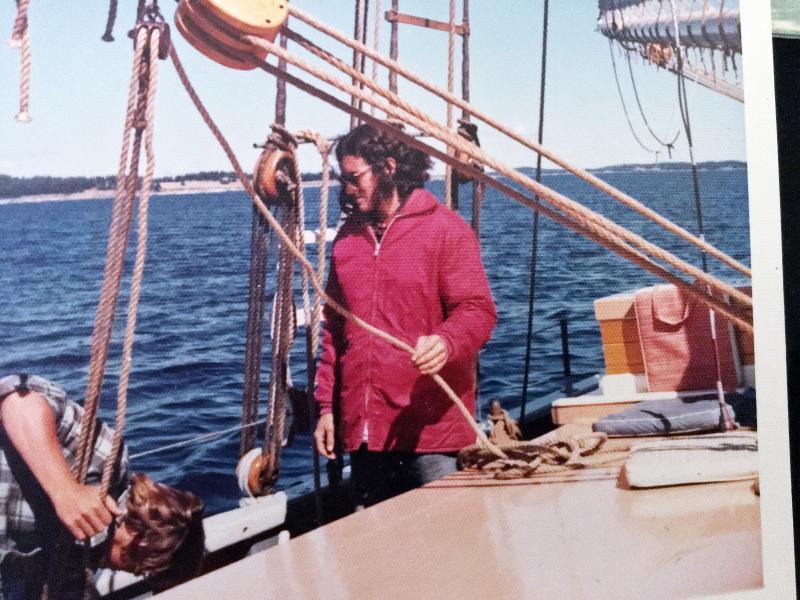 Capt. Stan Parks on the Mary E. Photo owned by Suzi Thayer