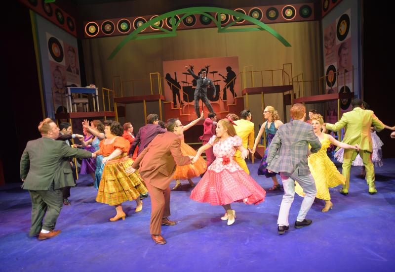 The dancing is fabulous throughout “Grease.” Courtesy of Roger Duncan/Maine State Music Theatre