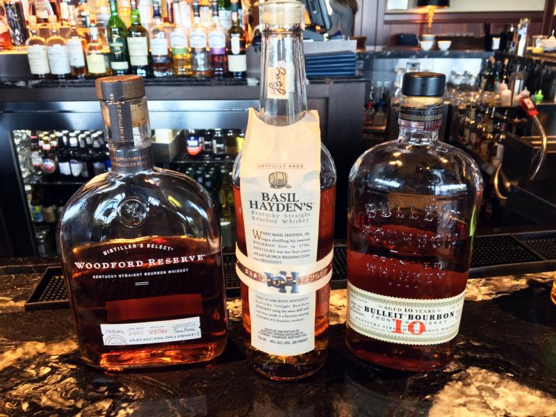 Three brown liquors. Do NOT shake them! SUZI THAYER/Boothbay Register
