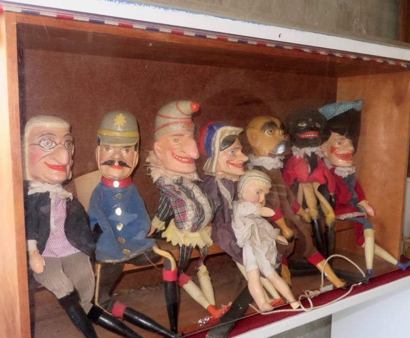 A rare complete set of Punch and Judy puppets (Germany c. 1900) from a special exhibit of toys at the Pownalborough Court House will welcome visitors until Columbus Day. Courtesy photo