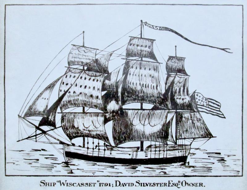 The ship Wiscasset owned by David Silvester. Courtesy of Wiscasset Public Library