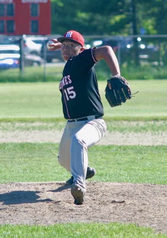 Josh Dualan finished with five strikeouts for Wiscasset. PHIL DI VECE/Wiscasset Newspaper