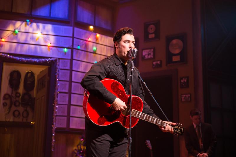 Scott Moreau, a Litchfield, Maine native, plays and sings like Mr. Johnny Cash in MSMT’s “Millionn Dollar Quartet.” Photo by Kinectiv Photo by Kinectiv