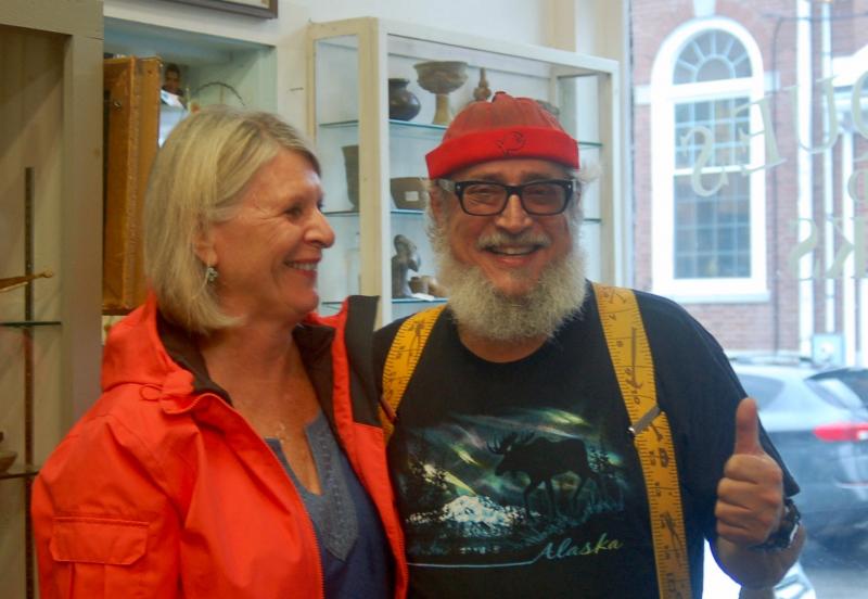 Al Cohen and friend. ART MAYERS/Wiscasset Newspaper