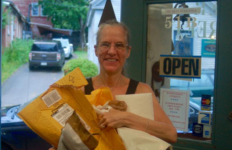 Jill Main of Water Street Antiques. ART MAYERS/Wiscasset Newspaper